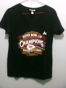 Damen Kansas City Chiefs Super Bowl LIV Shirt schwarz - Bild 1 von 2