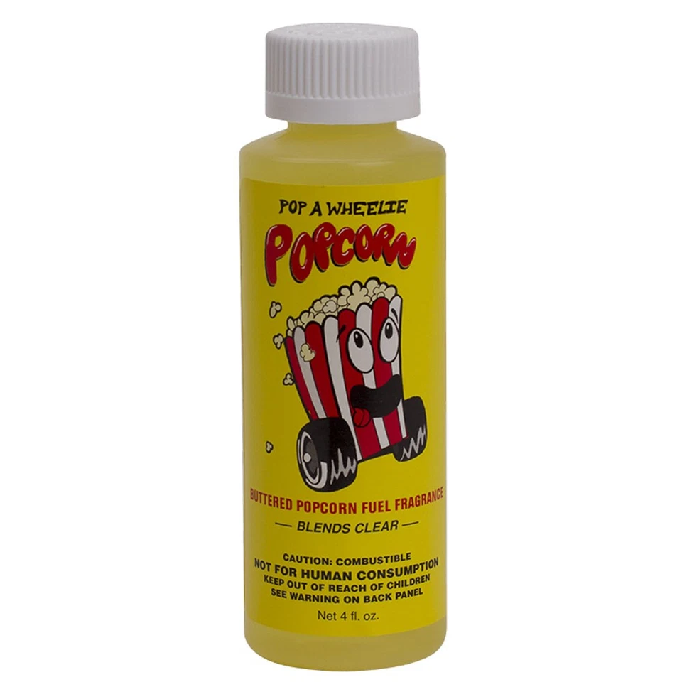 Power Plus Fuel Fragrance 19769-80; Pop A Wheelie Popcorn 4oz treats 20gal Gas - Image 1 of 1