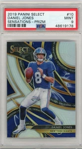 2019 Panini Select Daniel Jones Sensations Silver #10 RC PSA 9 Giants Colts - Foto 1 di 3