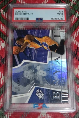 Kobe Bryant SPX #34 2003 PSA 9 como nuevo Foto 1 de 2