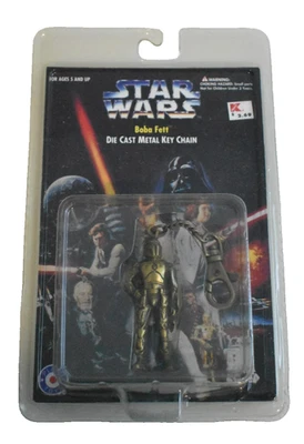 Chaveiro de metal fundido Star Wars Boba Fett NOVO - Imagem 1 de 4