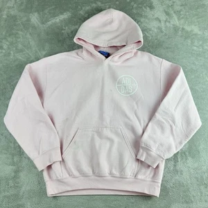 Adidas Sudadera Mujer Rosa Mediana Con Capucha Deletrear Logo Pullover Ropa Activa - Imagen 1 de 17