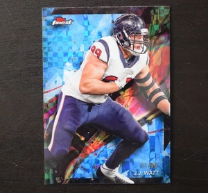 J. J. Watt /99 Blue Checkerboard Refractor 2024 Topps Finest Football - Bild 1 von 2