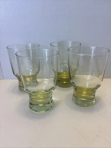 "4 vasos de cóctel MCM de colección 3,5"" T 2,25 D vasos de jugo de bar verde" - Imagen 1 de 6