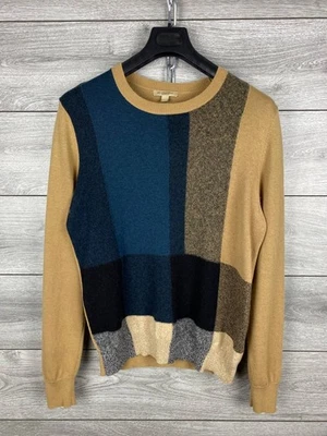 Suéter Para Hombres Vintage Burberry Brit Abstracto Algodón Cachemira Multicolor Talla S Foto 1 de 4