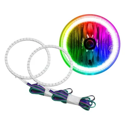 LED Fog Light Halo Ring Lights ColorSHIFT For 1998-2003 Dodge Durango Foto 1 de 4