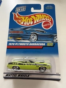 1998 Wheels Vintage 1970 Plymouth Barracuda Convertible Green w/ Chrome SP5's - Picture 1 of 3