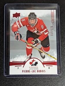 58 Pierre-Luc Dubois - Exclusives /175 - UD  2016-17 Team Canada Juniors - UD - Bild 1 von 2