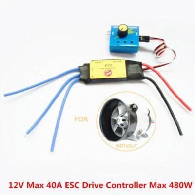 Controlador de accionamiento ESC 12V 40A 480W para turbo cargador elevador de potencia de turbina de automóvil Foto 1 de 4
