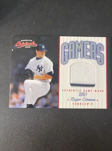2002 Donruss Baseball Card Roger Clemens G-18 Game Worn Jersey 478/500 Gamers - Picture 1 of 2
