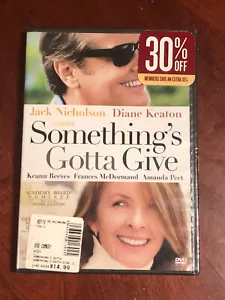 Something's Gotta Give DVD Jack Nicholson & Diane Keaton NEW & SEALED - Picture 1 of 5