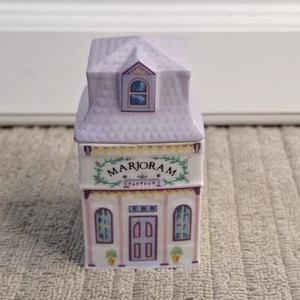 Vintage Lenox Spice Village Marjoram Porcelain Spice Jar 1989 New Never Used - Picture 1 of 8