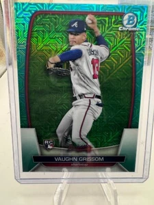 2023 Bowman - Chrome Aqua Mojo Refractor #42 Vaughn Grissom /225 (RC) - Bild 1 von 2