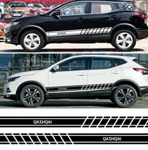 Nissan Qashqai Side Racing Stripes Decals Car Stickers Vinyl Graphics - Picture 1 of 2