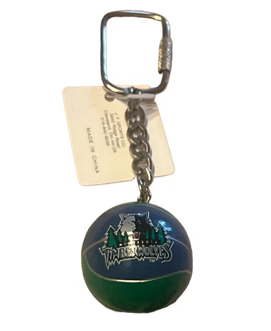 Vintage 80s NBA Basketball Minnesota Timberwolves Lil' Sports Brat Keychain Cover