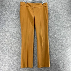 Nine West Dress Pants Women 8 Brown High Rise Pleated Straight Viscose Casual - Picture 1 of 11