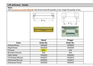 Andersen® 400 Series Woodwright, Tilt-Wash Narroline Polished Chrome Sash Lift - Picture 1 of 4
