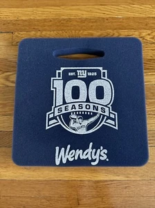 New York Giants 100th Anniversary NFL Football Seat Cushion Limited SGA Wendy’s - Picture 1 of 2