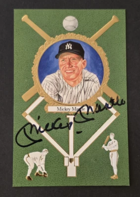 Rare MICKEY MANTLE Signed Perez Steele Master Works-HOF-NEW YORK YANKEES-JSA - Image 1 of 4