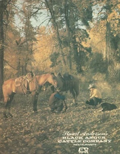 Vintage Stuart Andersons Black Angus Restaurant Speisekarte 1982 - Bild 1 von 3