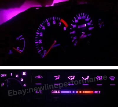 Cluster rosa/control de clima aire acondicionado calor LED bombillas para Nissan 240sx s14 1995-1999 Foto 1 de 2