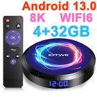 8k Uhd Smart Tv Box 4+32gb Android13.0 5g Wifi6 Quad Core Media Player Upgraded