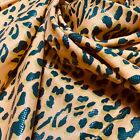 Stretch Fabric Leopard Animal Print Nylon Spandex by Yard for Swimwear Sportwear