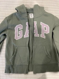 Gap Hoodie Kids Size L Size 10 Spellout Brand Logo Zip up sweatshirt - Picture 1 of 1