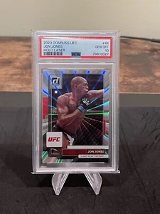 2023 Panini Donruss UFC Silver Laser #98/99 Jon Jones PSA 10 - Picture 1 of 2