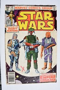 VINTAGE STAR WARS #42 MARVEL COMIC BOOK 1980 LOW GRADE BOBA FETT