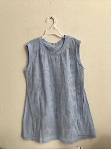 Arizona Mädchen ärmelloses blaues Shirt Größe Plus XL 14 1/2 - 16 1/2 Ret $ 18 (TW-1257) - Bild 1 von 5