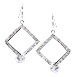 Fashionable Retro Hollow Square Earrings, Suitable For Daily Wear, Are A Unique - Picture 1 of 7