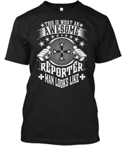 Reporter Man Funny Gift T-Shirt Made in the USA Size S to 5XL - Picture 1 of 1
