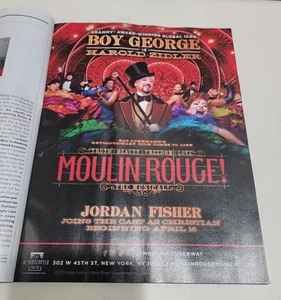 Pubblicità Moulan Rouge Boy George Harold Zidler Broadway 2025 come nuova stampa - Foto 1 di 1