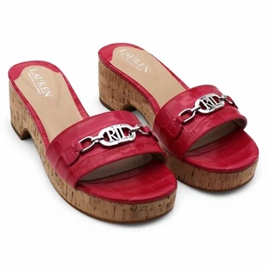 Lauren Ralph Lauren Women S Roxanne Heeled Dress Sandals - Pink (Size 7) - Picture 1 of 7