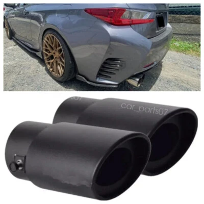 2X For Lexus RC200t RC300 Car Exhaust Pipe Tip Rear Tail Throat Muffler Tailpipe - Imagem 1 de 4