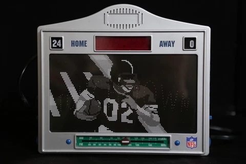 NFL Animated Football Scoreboard Clock Radio Cover