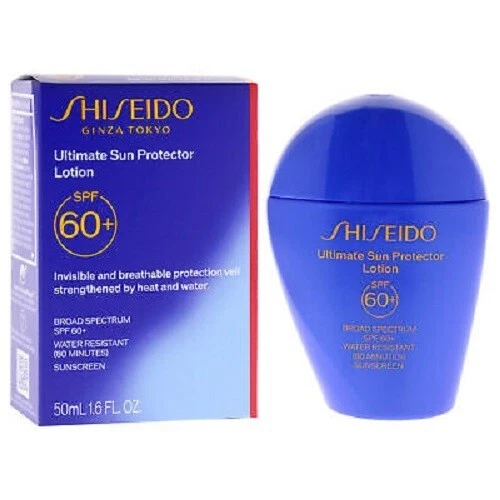 Солнцезащитный лосьон Shiseido Ultimate SPF 60 Plus 1,6 унции /50 мл НОВЫЙ в розничной коробке - Изображение 1 из 2