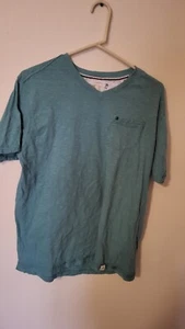 Camiseta FREE PLANET Para Hombre Talla XL Verde Azulado Bolsillo Manga Corta 29 L 24 A Través - Imagen 1 de 23