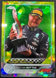 2022 Topps Chrome Sapphire Formula 1 Valtteri Bottas #166 Chartreuse /199 - Bild 1 von 2