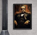 God father Wall Art Canvas Don Vito Corleone Gangster Painting Modern Wall Decor