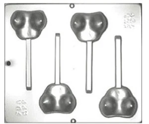 Juego de senos femeninos / BOOBS piruleta chocolate caramelo molde 754 NUEVO - Imagen 1 de 1