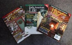 Early American Life Magazine CHRISTMAS 3 Lot Primitive Country Farmhouse Decor - Picture 1 of 11
