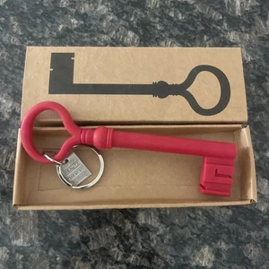 Harry Allen Reality Areaware Silicone Keychain Red Oversized Key NEW in Box - Picture 1 of 7