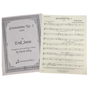 Erik Satie Gnossienne No. 1 French Horn in F For & Harp Piano Sheet Music Scores - Picture 1 of 6