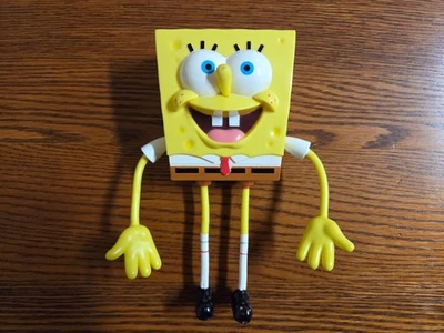 2006 Viacom International Bob Esponja Pantalones Cuadrados Bendy Figura Decoración de Pasteles Foto 1 de 4