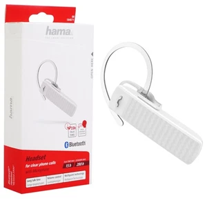 Hama Mono Bluetooth Zestaw słuchawkowy MyVoice Słuchawki Jednouszne Czat Telefon do telefonu komórkowego PC - Zdjęcie 1 z 8