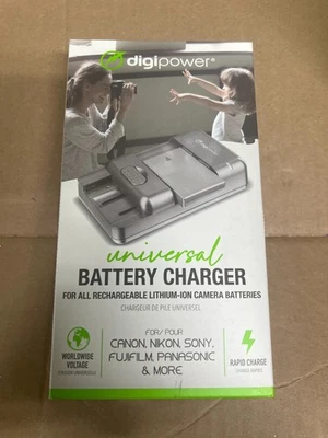 Digipower - Universal Battery Charger - Black TC-200 for Lithium-Ion Batteries
