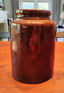 Vintage Redwing Minnesota Stoneware Crock Brown 9.5" X 6.5" - Picture 1 of 5