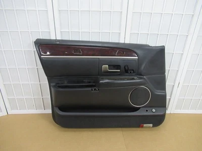03-08 Lincoln Town Car BLACK WOODGRAIN Left Front Interior Door Panel Trim OEM Foto 1 de 4